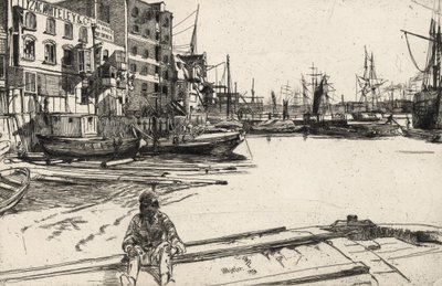 Eagle Wharf by James Abbott McNeill Whistler